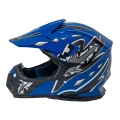 Kask Motocyklowy dla dzieci Enduro Niebieski S
